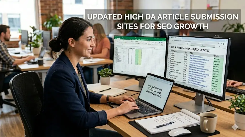 Updated High DA Article Submission Sites for SEO Growth